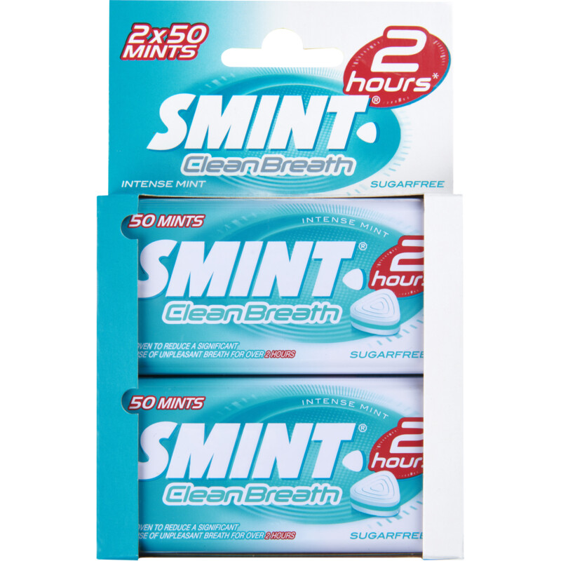 Smint Clean breath intense mint 2-pack