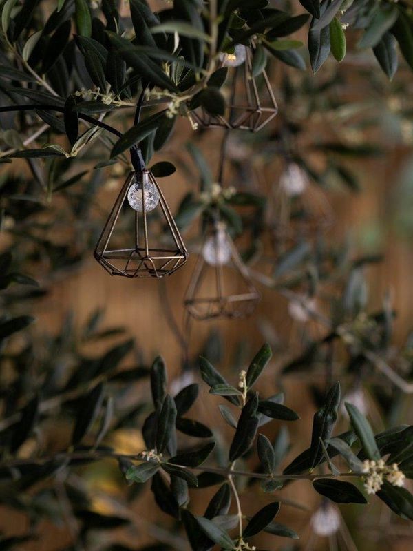 Luxform - Solar String Light Sousse - Tuinlamp - Zwart - Kunststof - 10 LED-lampjes