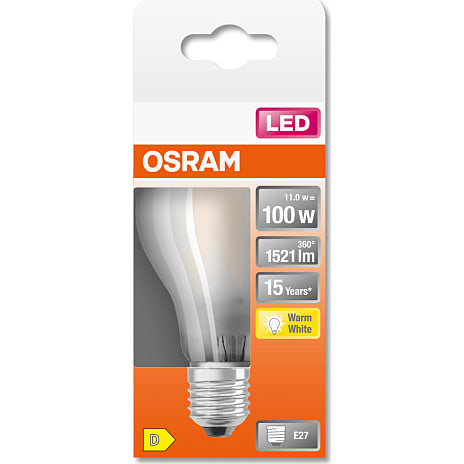 Osram LED kronepære 10W - varmt hvidt lys