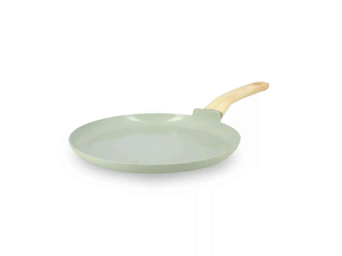 Menastyl - Crepiere 26cm Colorama Celadon - En Aluminium - Revetement Antiadhesif En Ceramique