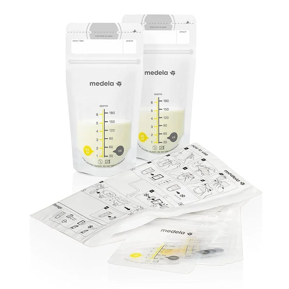 Medela Tire-lait + Crème à la Lanoline + Sachets Lait Maternel (25) + Compresses Jetables (60)