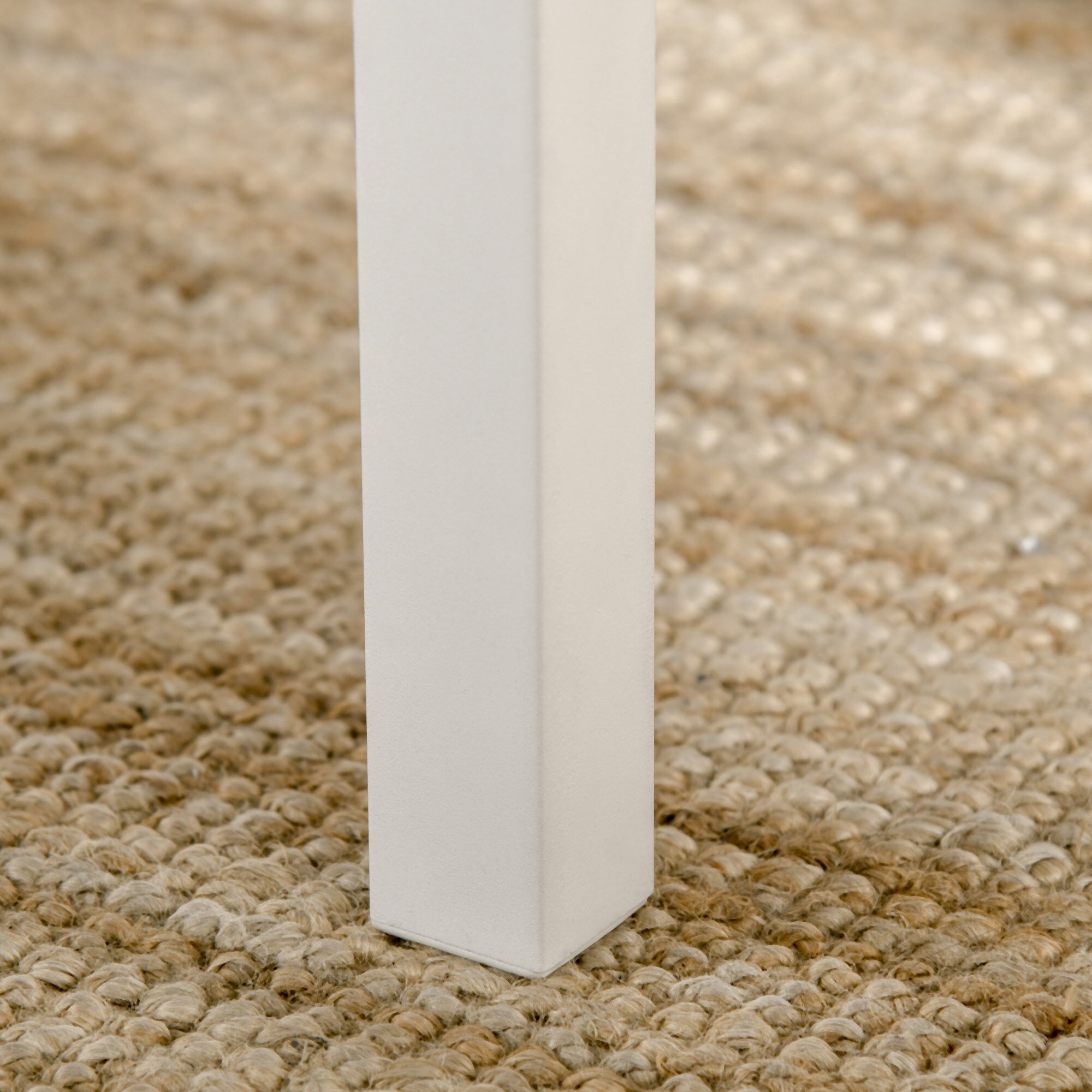HOMCOM Essgruppe mit Stahlrahmen weiß, natur 110L x 70B x 75H cm