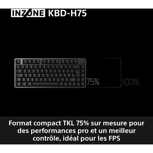 Clavier Sony gaming compétition INZONE FR AZERTY - Developpé par Fnatic
