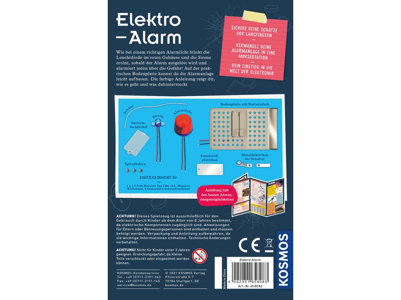Kosmos Experimentierkasten Elektro-Alarm Bausatz mit Warnlicht und Sirene