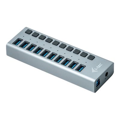 i-Tec USB 3.0 Charging HUB - Hub - 10 x SuperSpeed USB 3.0 - de bureau