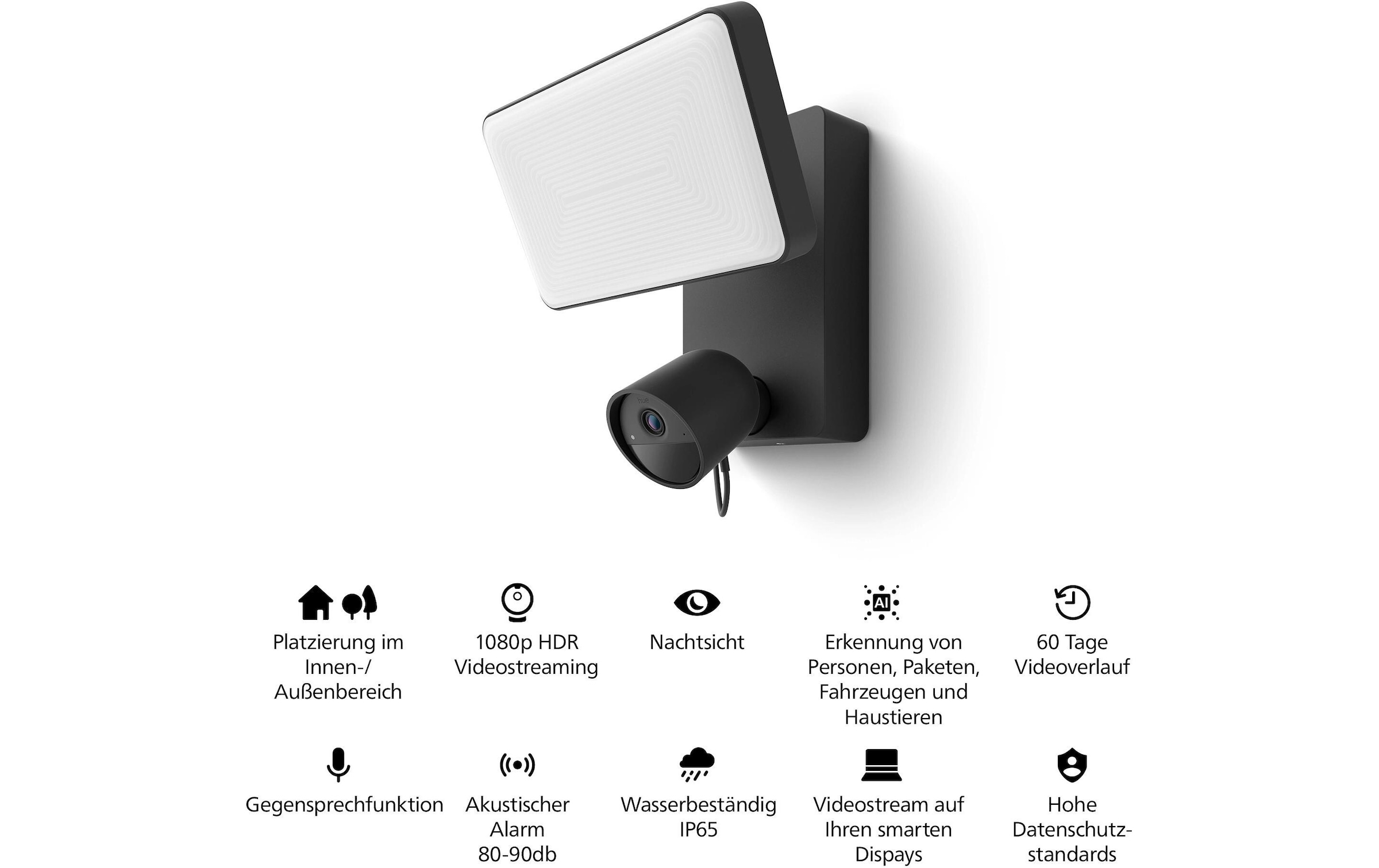 Philips Hue IP-Überwachungskamera »Secure Flutlichtkamera« , inkl. Anwesenheitssimulation