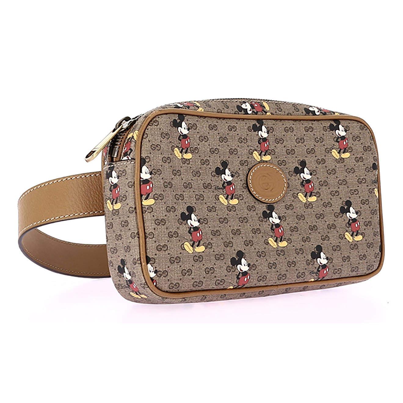 Gucci Sac Ceinture x  en Cuir Monogramme marron - Neuf avec étiquette - L.24 cm