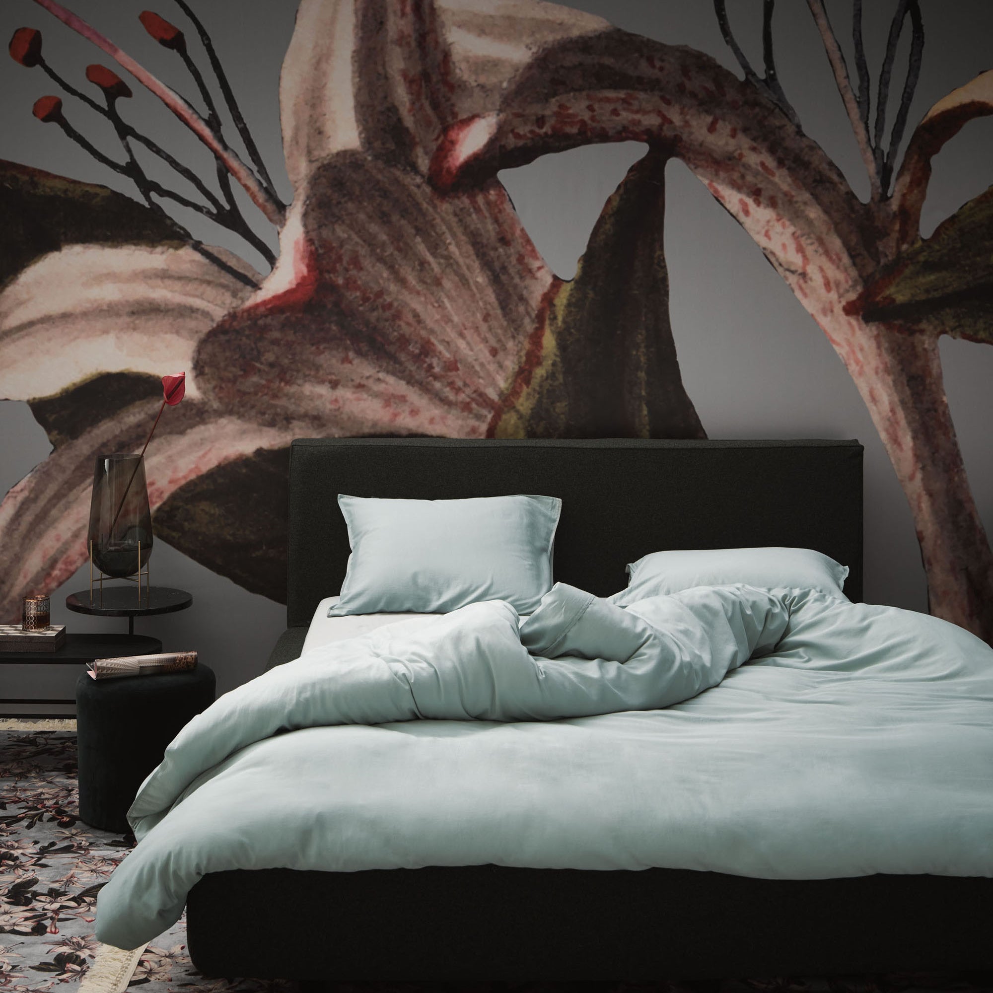 Essenza Minte Dekbedovertrek 140 x 220 cm - Dusty green