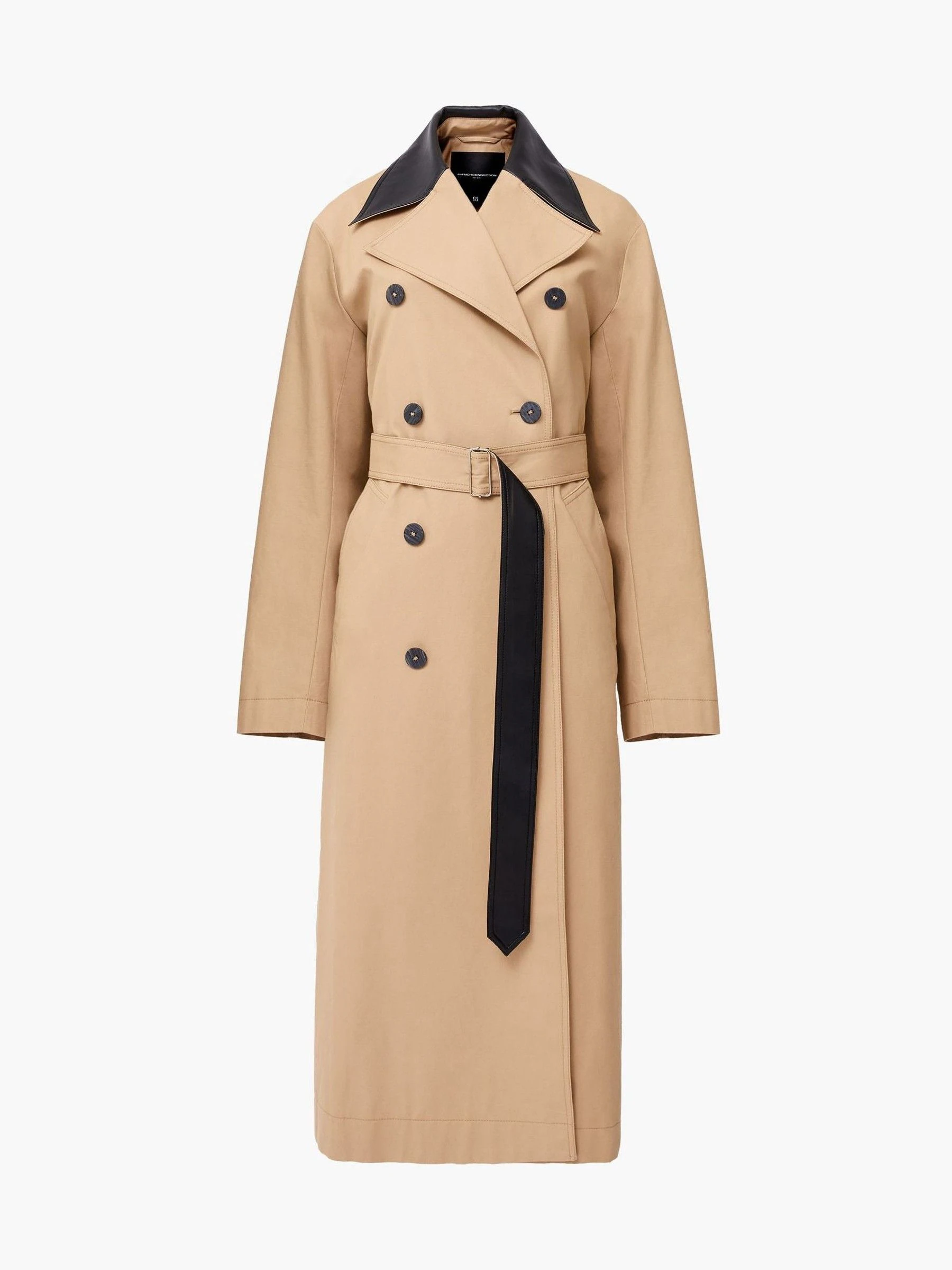 French Connection Dasha Cotton Twill Trench Coat