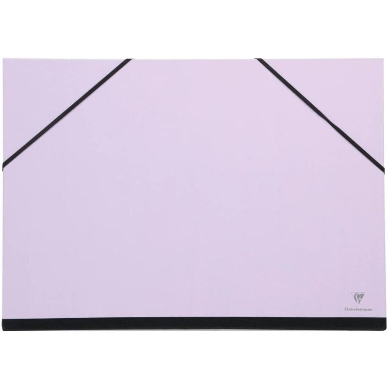 Carton à dessin Couleur à élastiques 37x52cm - Lilas