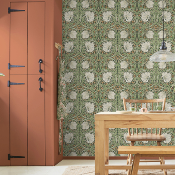 Vliesbehang William Morris at Home Pimpernel Groen (dessin 124242)