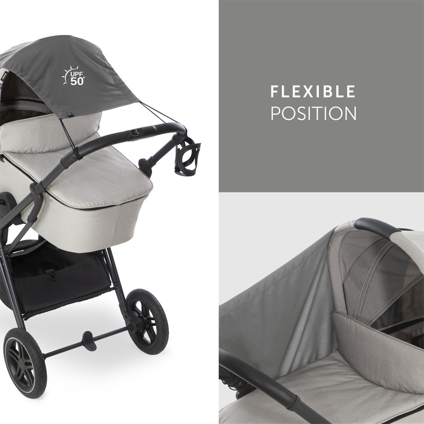 Auvent pour poussette Gris