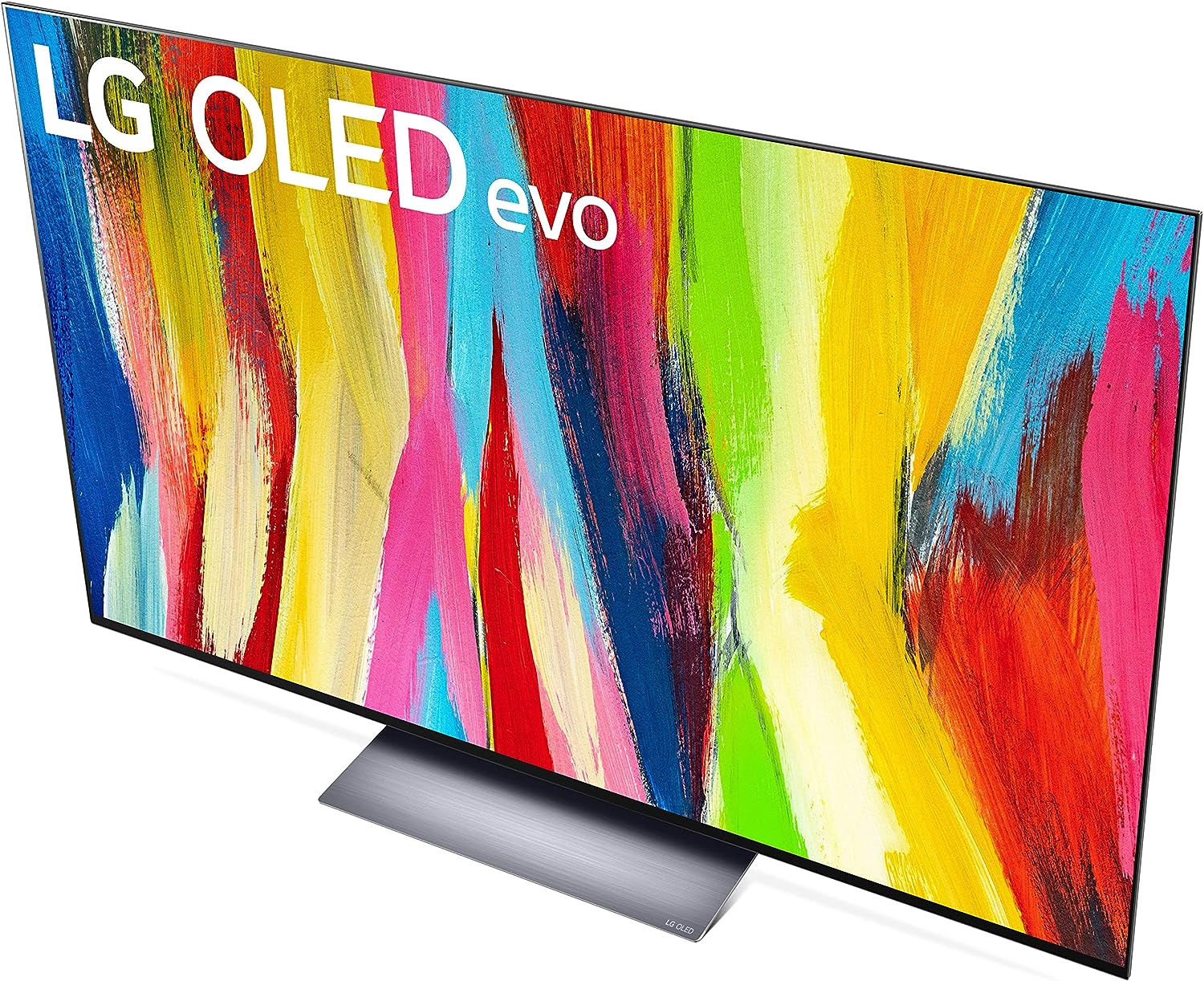 Smart TV LG Série C2 de 55 polegadas OLED evo OLED55C2PUA, 2022 - TV 4K com Inteligência Artificial, Alexa integrada, Prata Escuro