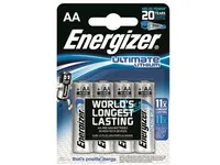 Batterier Energizer Ultimate Lithium AA, 1,5V - (4 stk.)