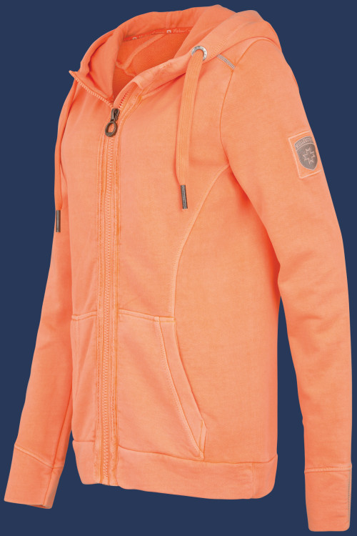 Yacht Hoodie Lady French Terry 400, Neonpeach