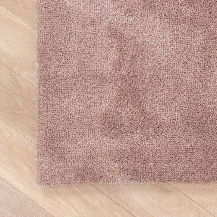 Viscose vloerkleed - Vive Oudroze | Wasbaar!