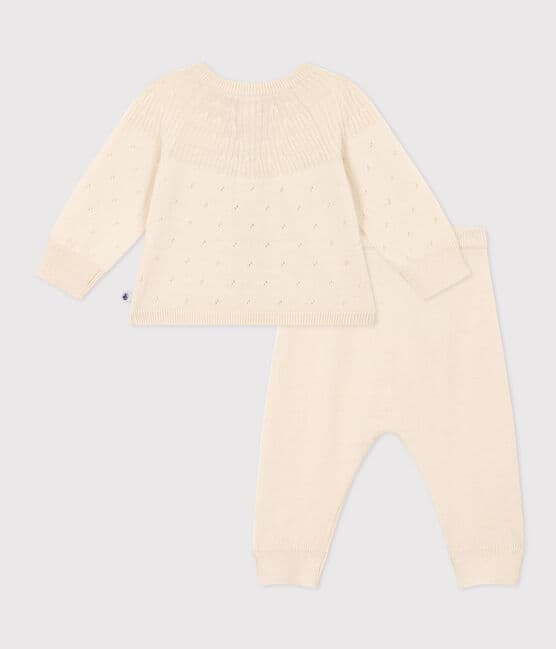 Ensemble en tricot laine et coton bébé
