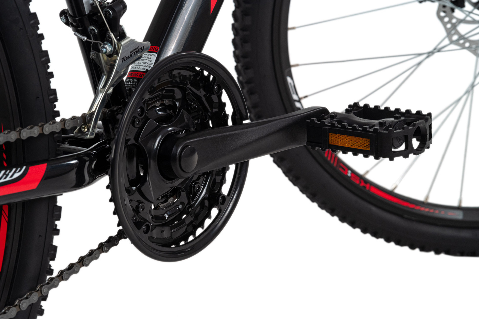 KS Cycling Mountainbike HARDTAIL 26'' SHARP - schwarz-rot - 46 cm Rahmenhöhe