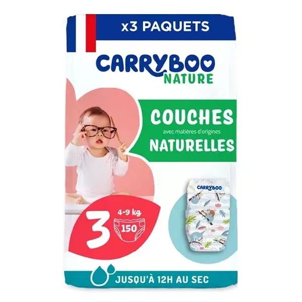 Fraldas Carryboo da nossa região, tamanho 3 (4-9kg)