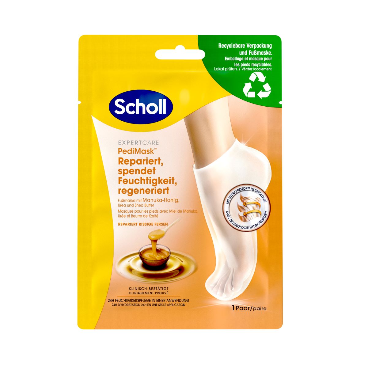 SCHOLL Fussmaske Manuka-Honig Box 1 Paar