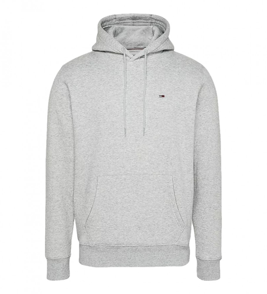 Moletom com capuz Tommy Jeans TJM Regular Fleece, cinza