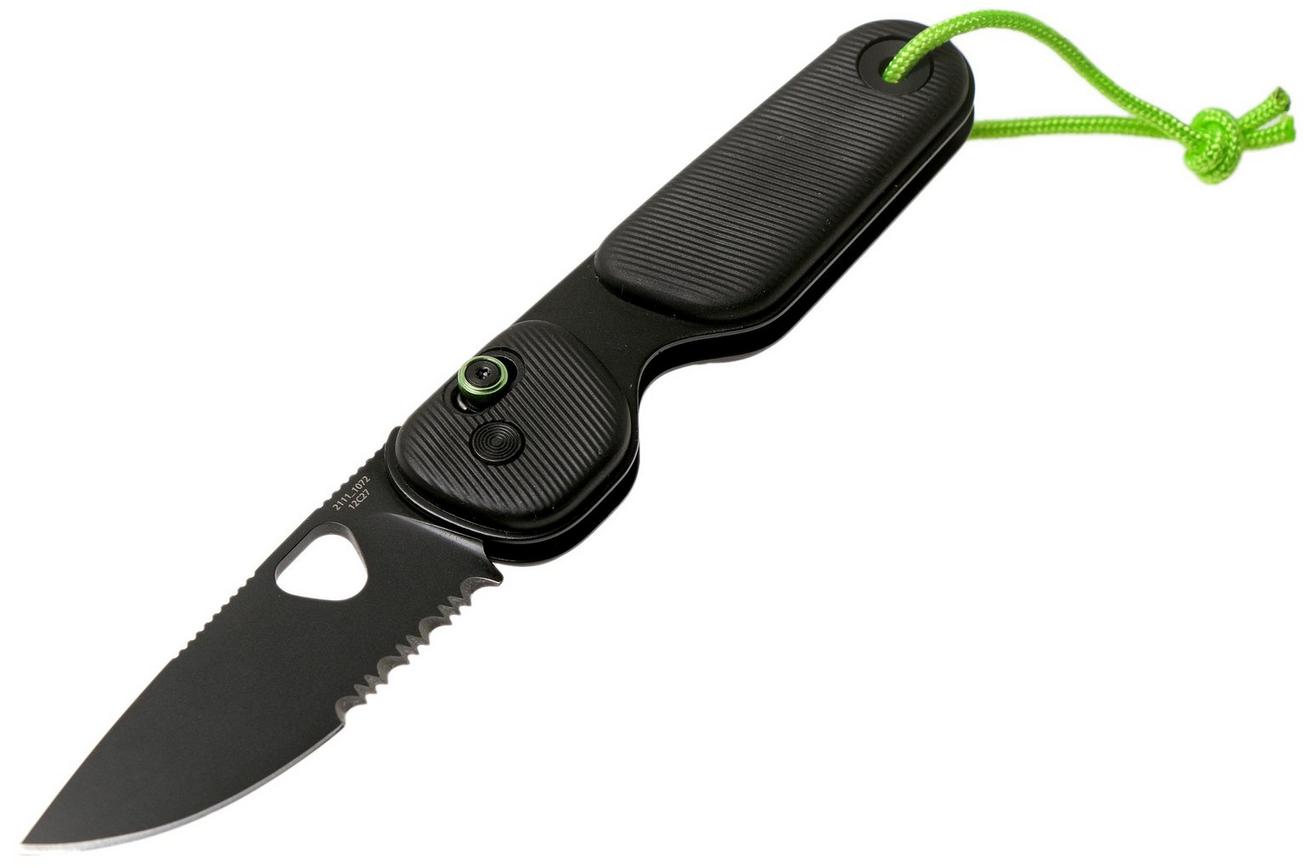 The James Brand The Redstone, Black   Black, Serrated, zakmes