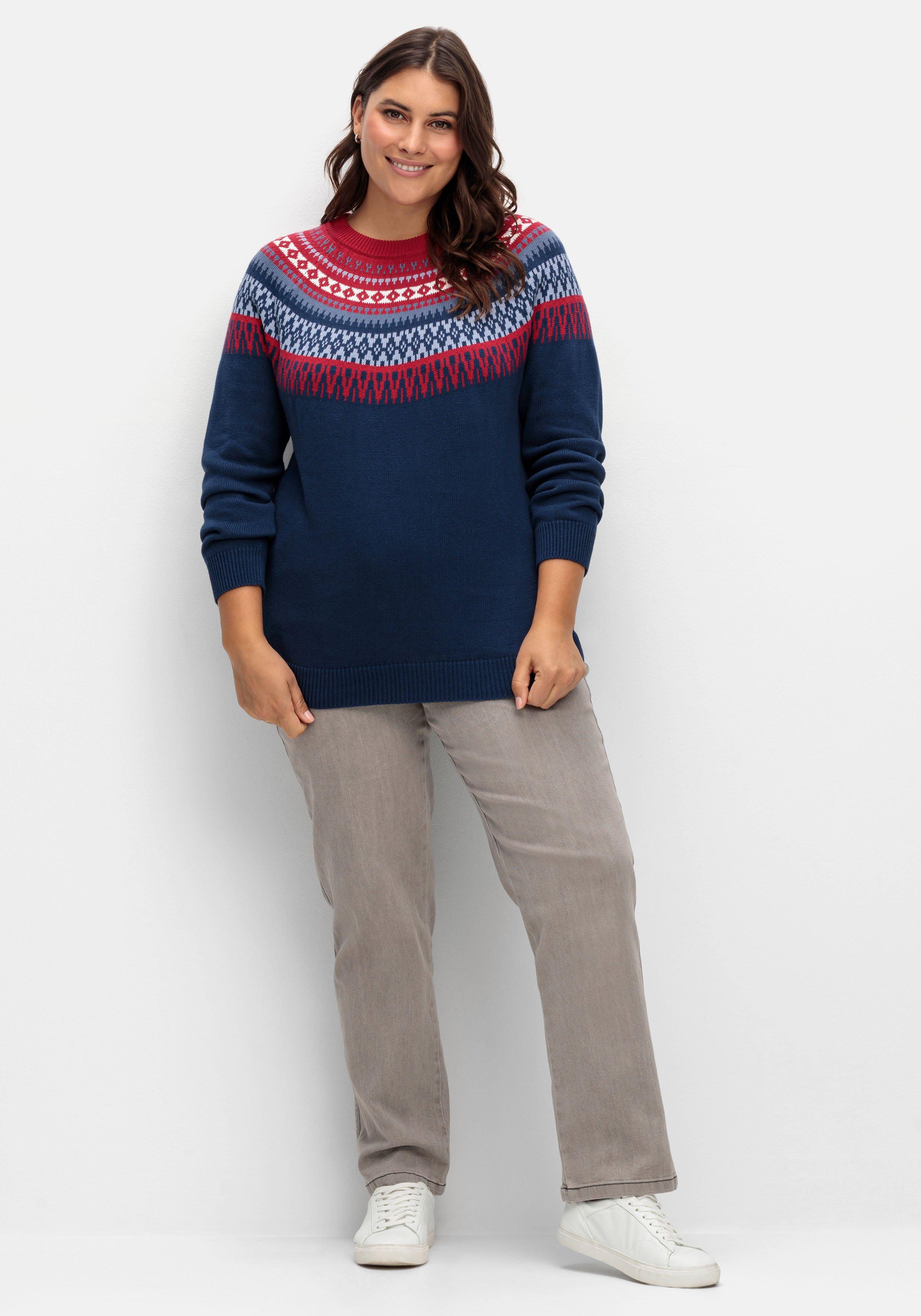 Norwegerpullover aus weicher Baumwolle