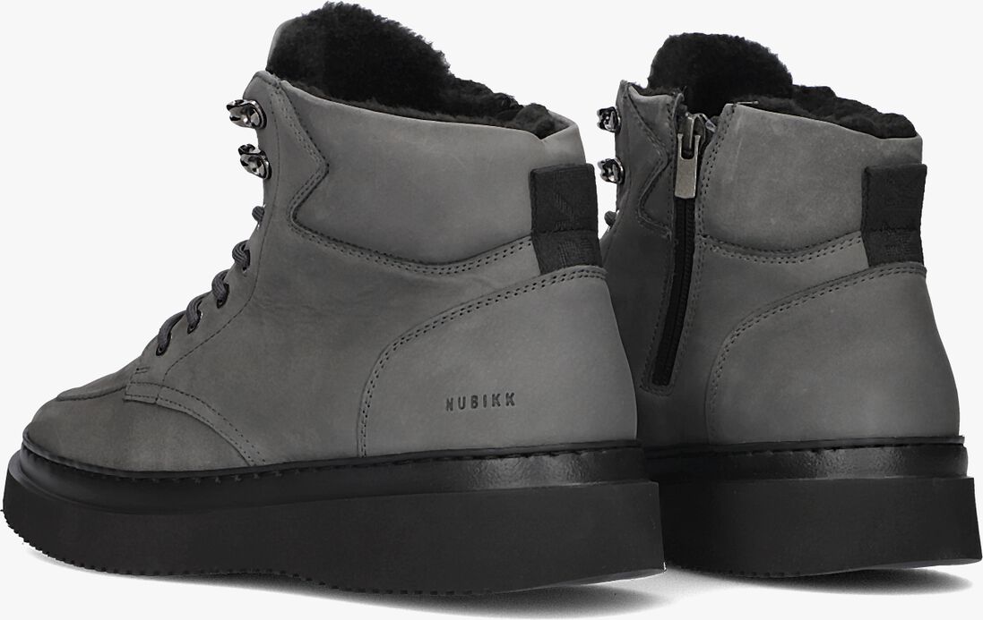 NUBIKK grijze nubikk hoge sneaker jonah polar fur