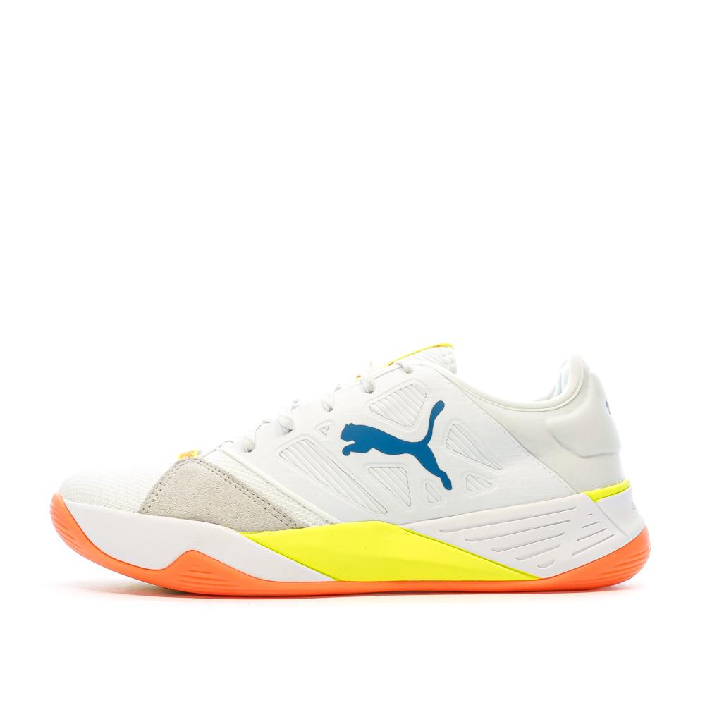Puma Chaussures de Handball Blanches/Bleu Homme Puma Accelerate Turbo Nitro 106459