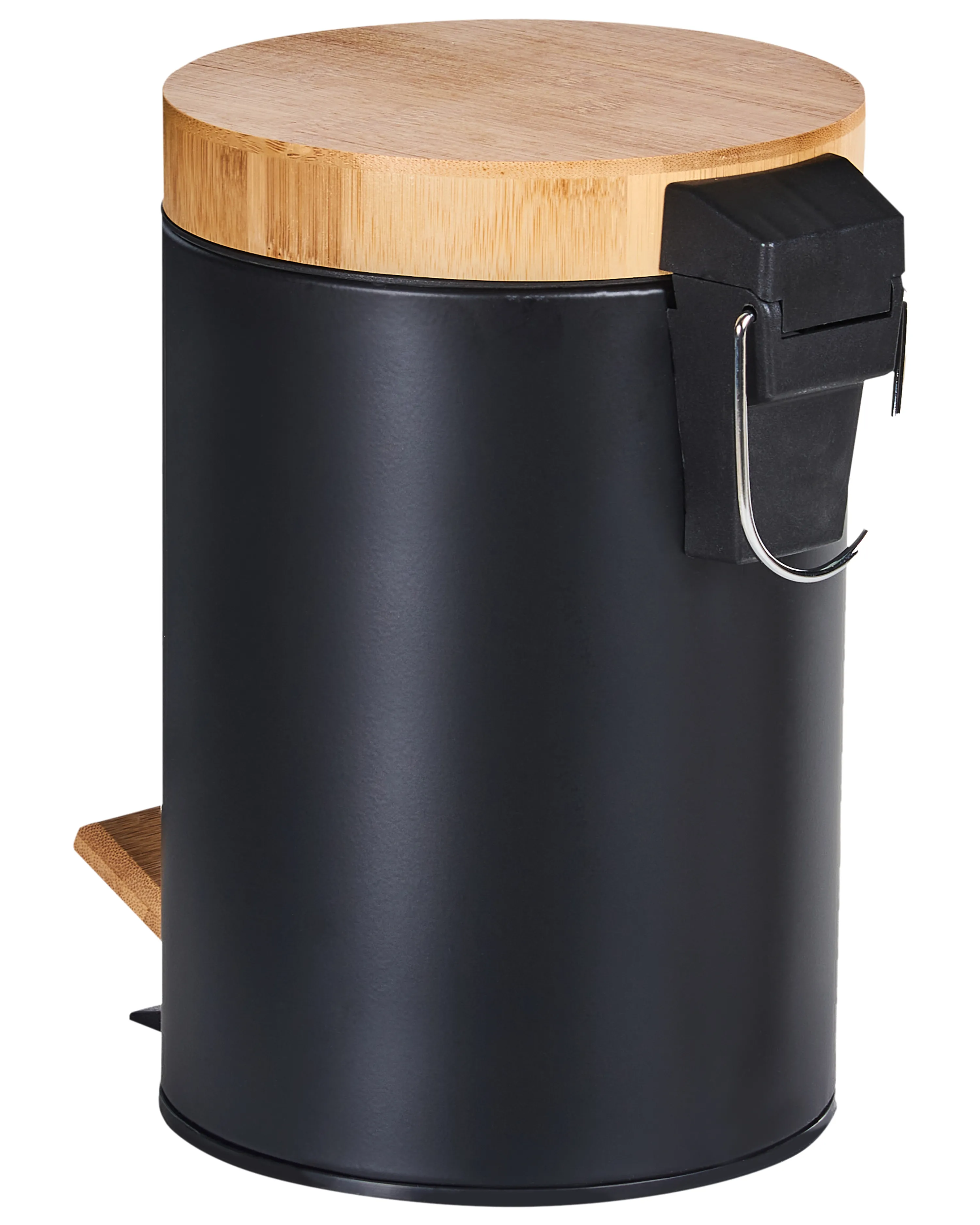 Set van 2 pedaalemmers 3 L ECOSMART Metaal Zwart