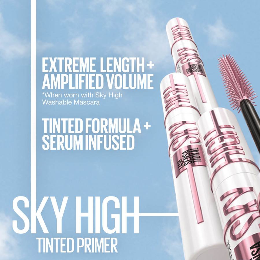 Maybelline Lash Sensational Sky High Mascara Black + Lash Sensational Sky High Tinted Primer