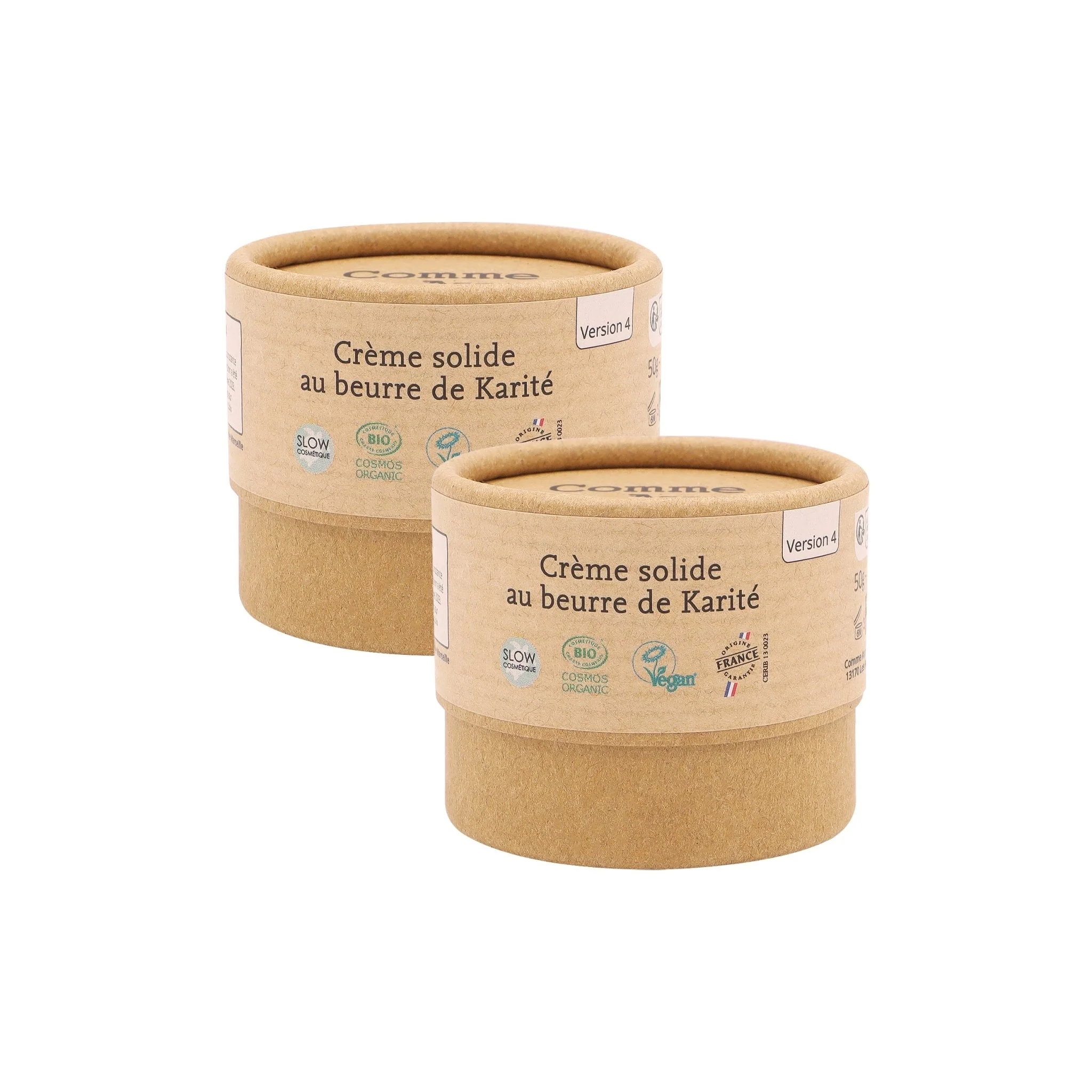 Crème solide au beurre de karité - Version 4 - 1 crème - 50g