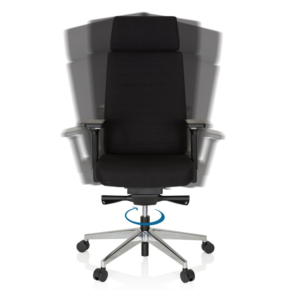 Profi Bürostuhl MOVE-TEC PRO 3D Stoff mit Armlehnen (höhenverstellbar) hjh OFFICE