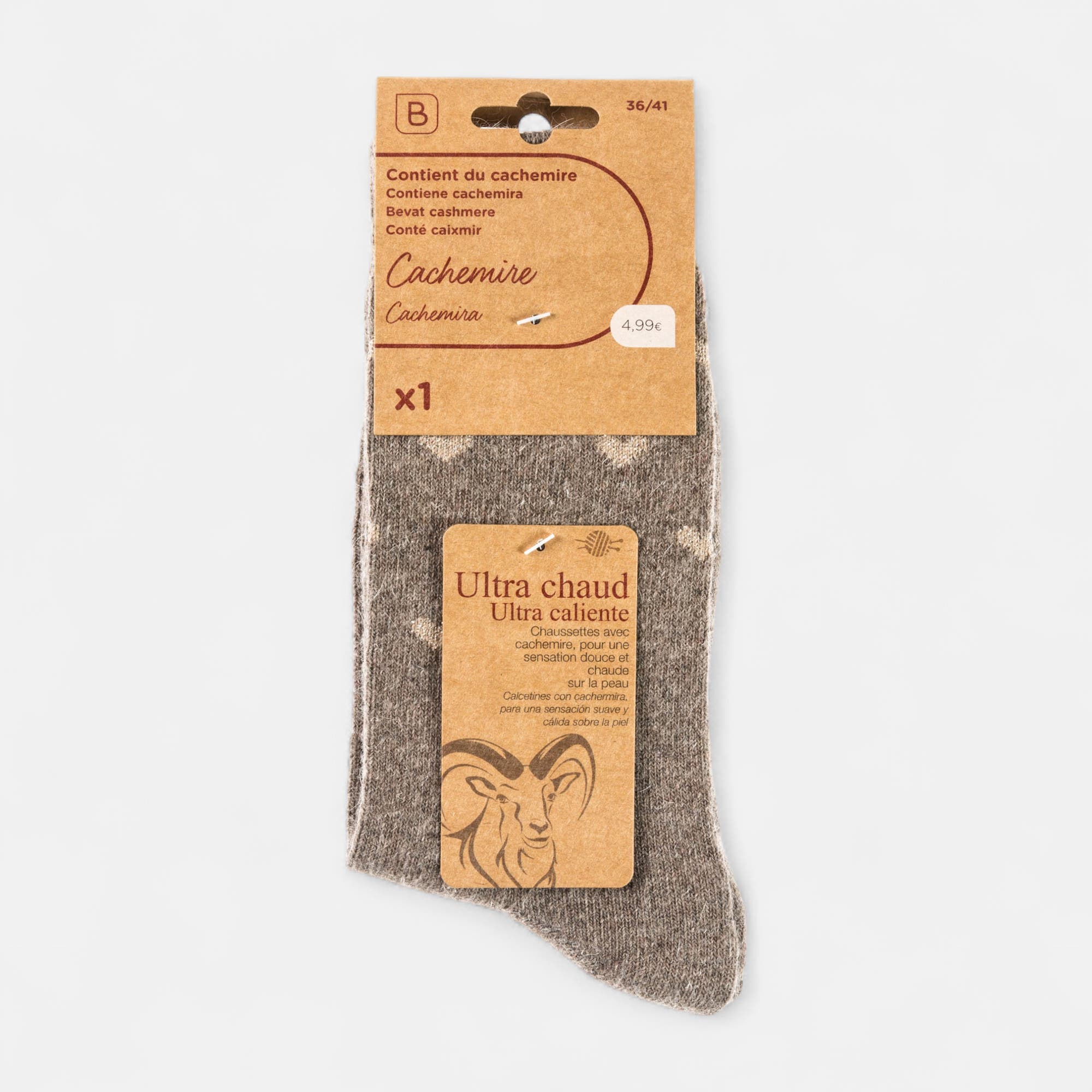 Chaussettes Femme camel