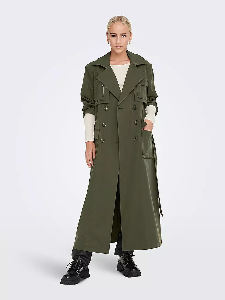 ONLY Trenchcoat ONLKASTANJE  olive