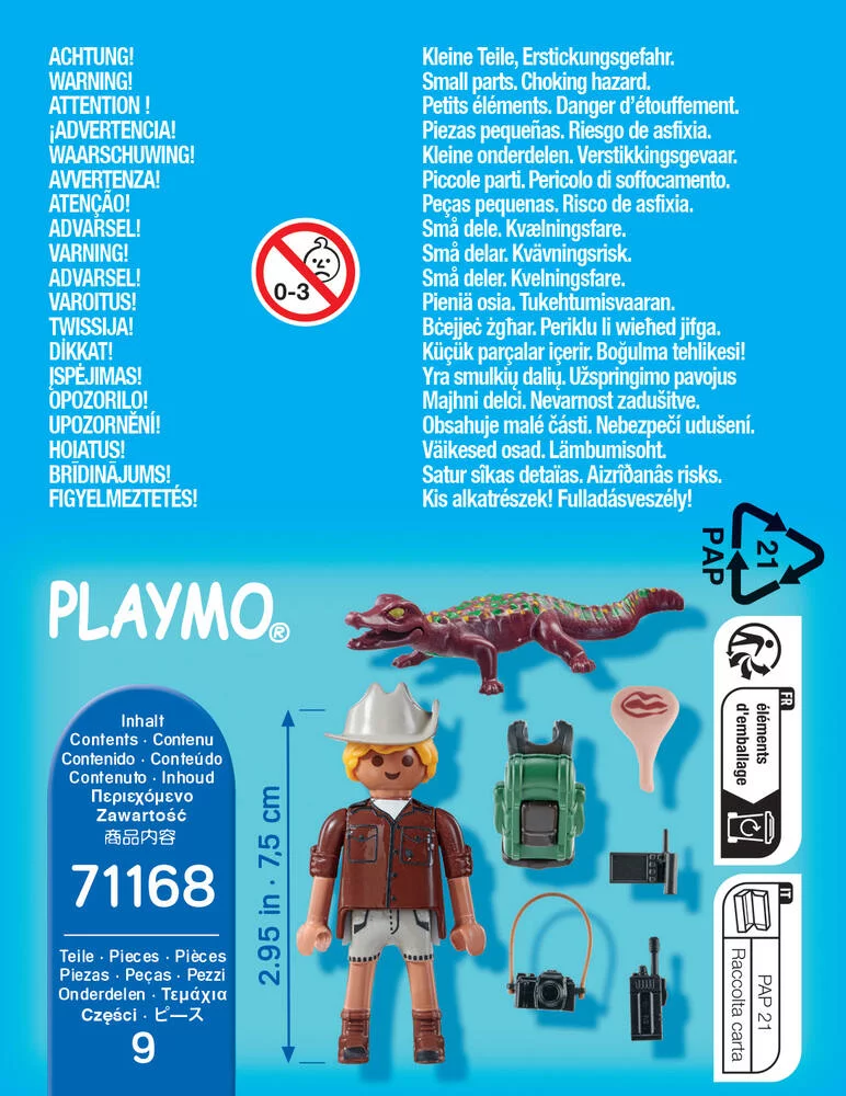 EXPLORATEUR ET ALLIGATOR -71168