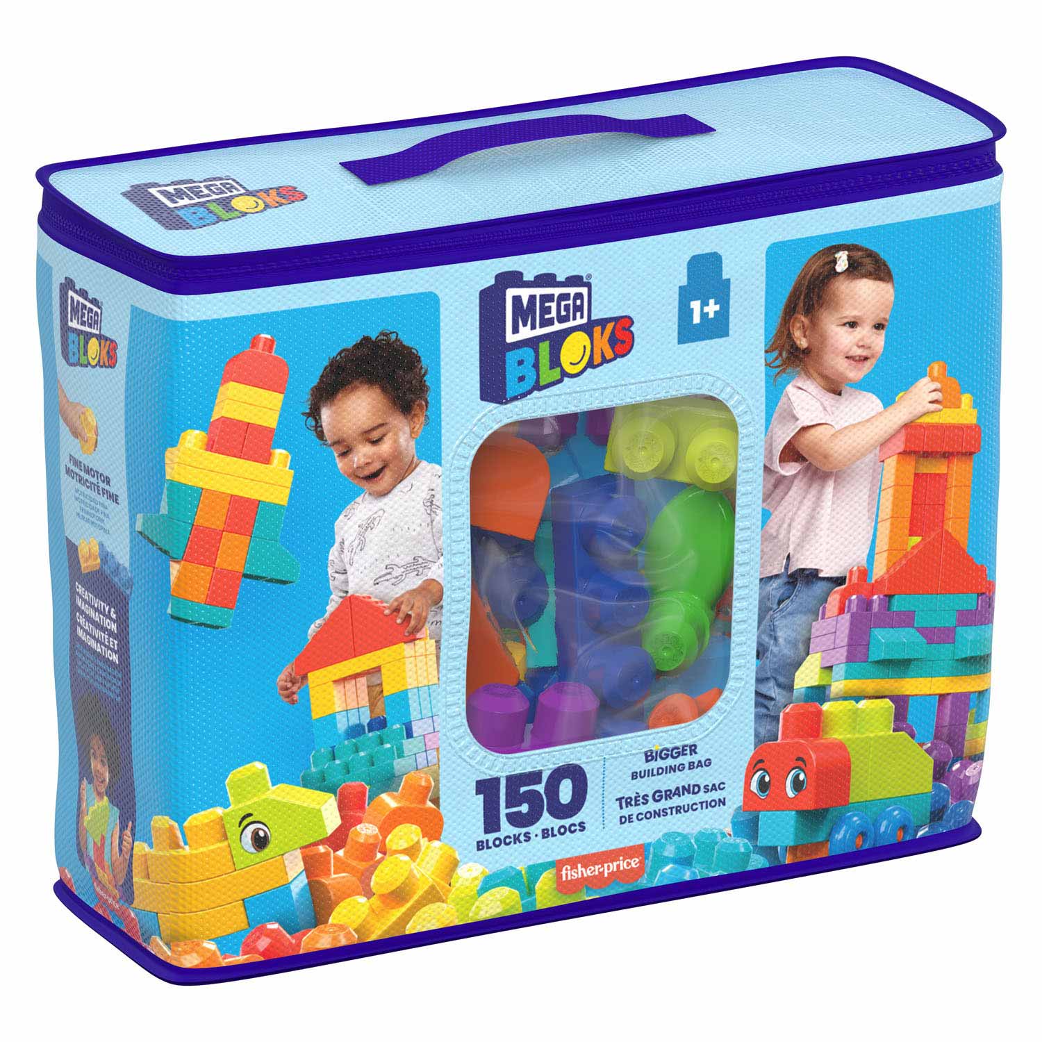 Mega Bloks - Bigger Building Bag Bouwblokken, 150dlg.