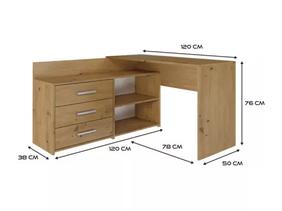 Bureau DANY DANY ANTHRACITE ARTISAN