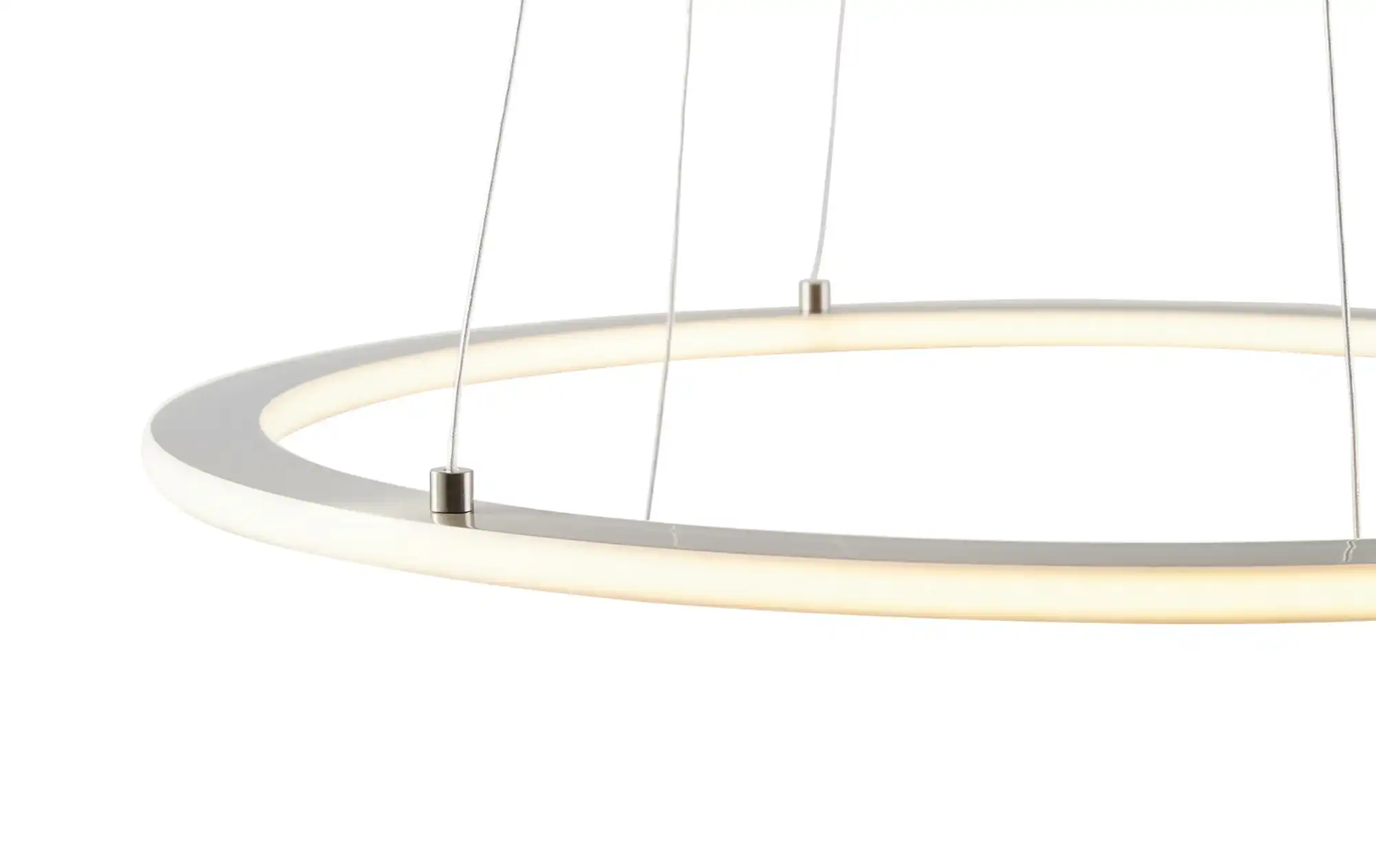 Trio LED-Pendelleuchte, Nickel-matt, `Ringe`