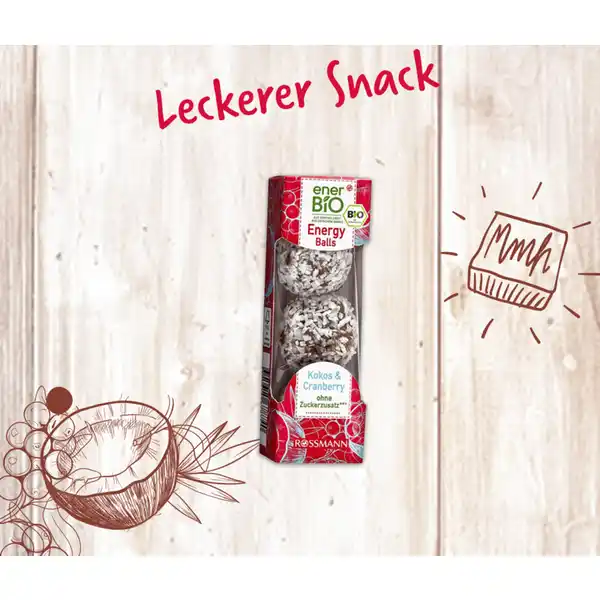 Energy Balls Kokos & Cranberry