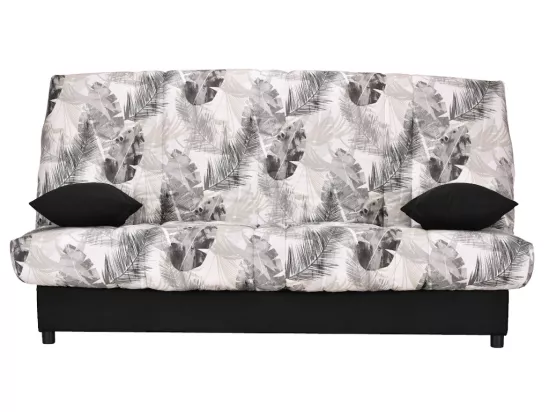 Canapé convertible clic-clac en tissu imprimé jungle FARWEST II