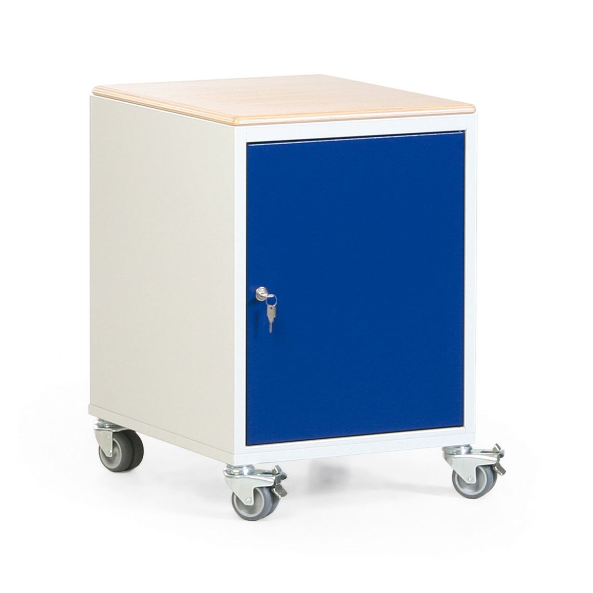 Protaurus werkplaatsrolcontainer met kast en multiplexmat