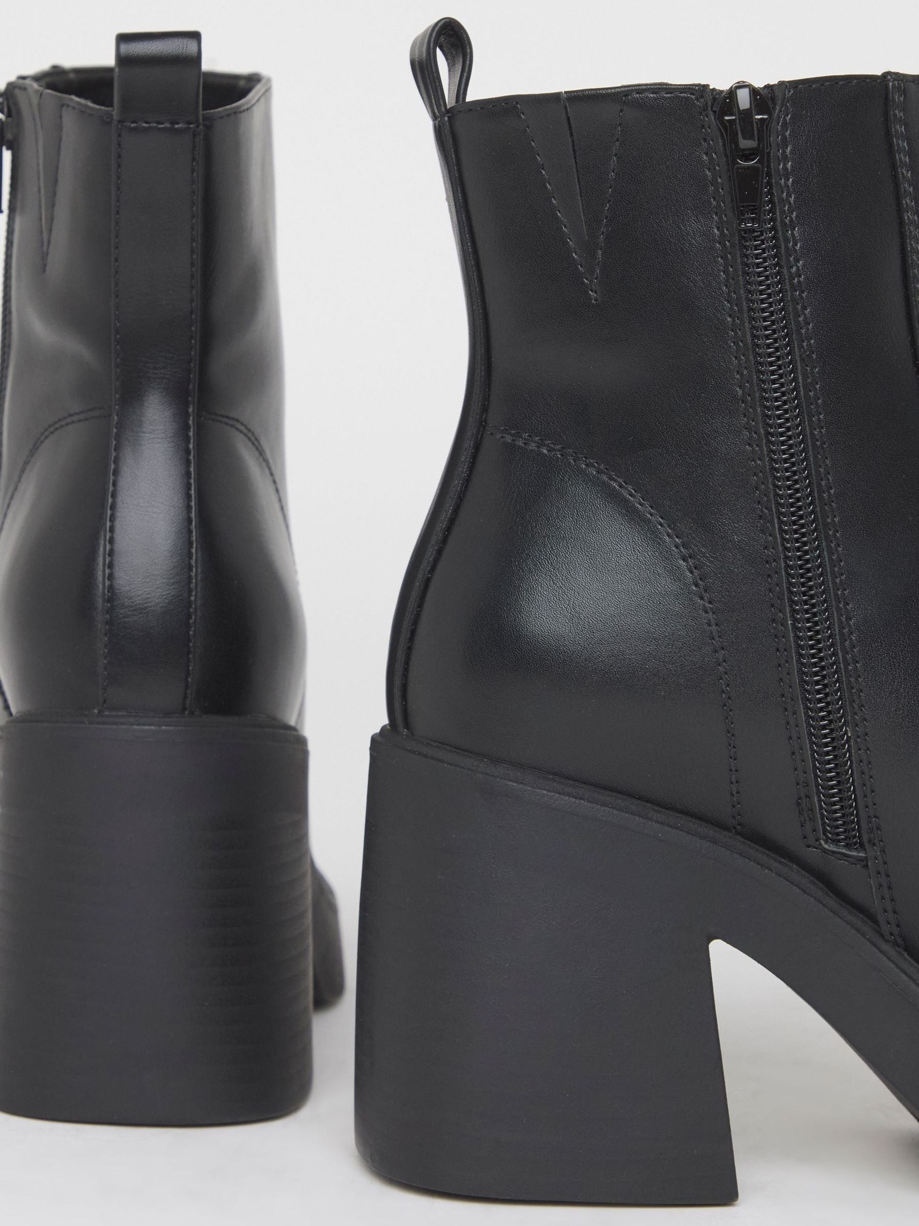 Simply Be Platform Square Toe Ankle Boots