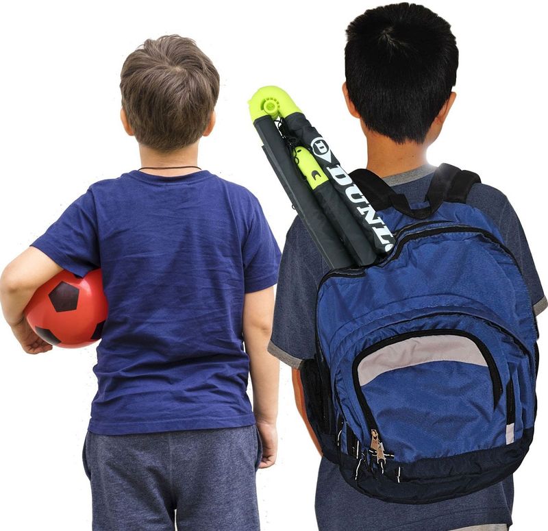 Dunlop - Voetbaldoelen - Set van 2 - Opvouwbaar - Kunststof - Zwart/Geel