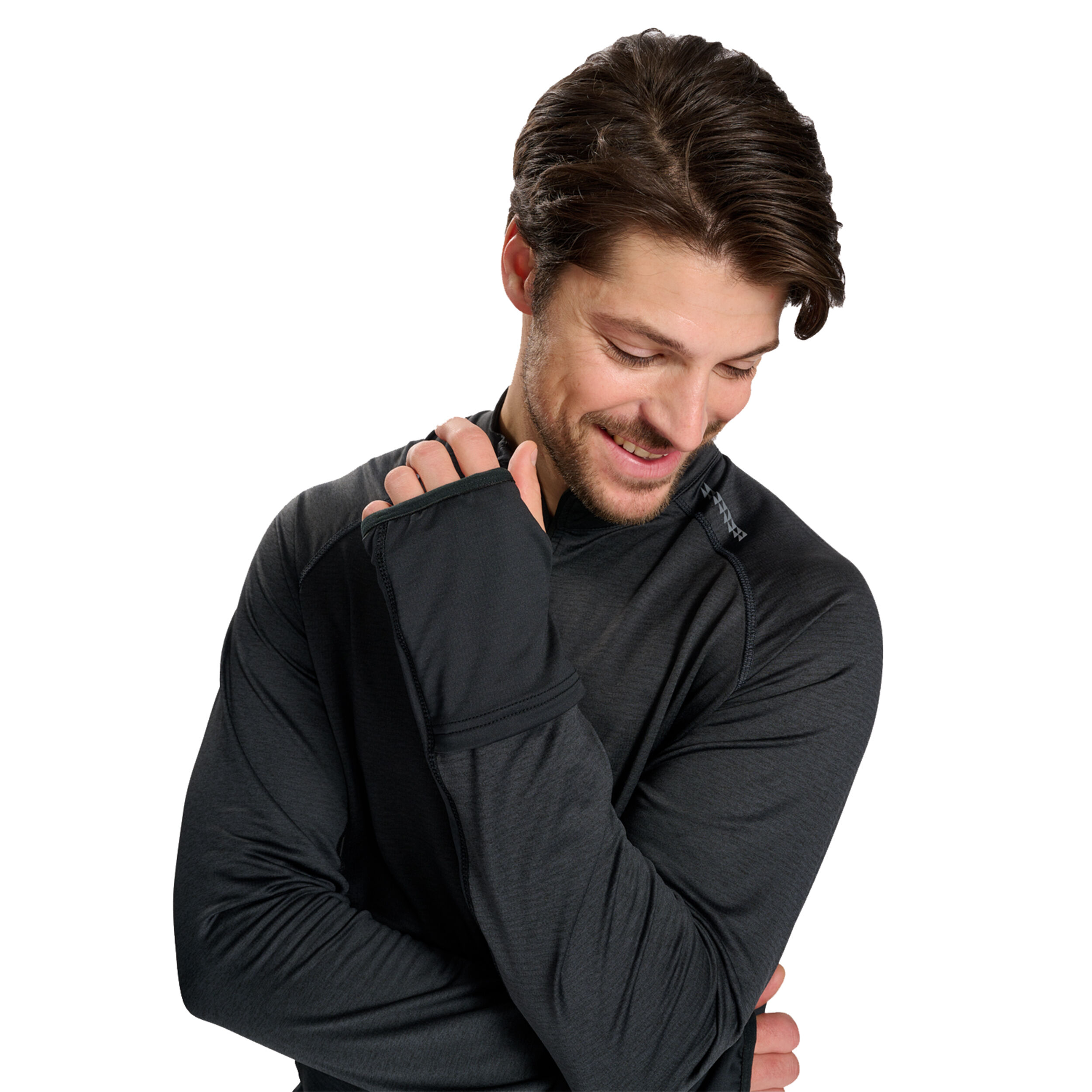 Newline Mesa Half-Zip Top De Course Hommes - Noir