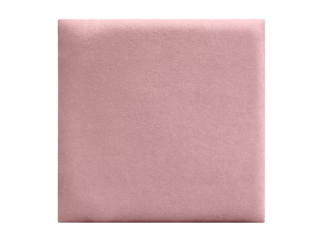 DHOME Lot de 6 Panneaux Rembourrés en Tissu Aqualine Autocollants pour Mur Acoustiques Absorbants Protection contre les Chocs (Rose, 50x50cm, x6)