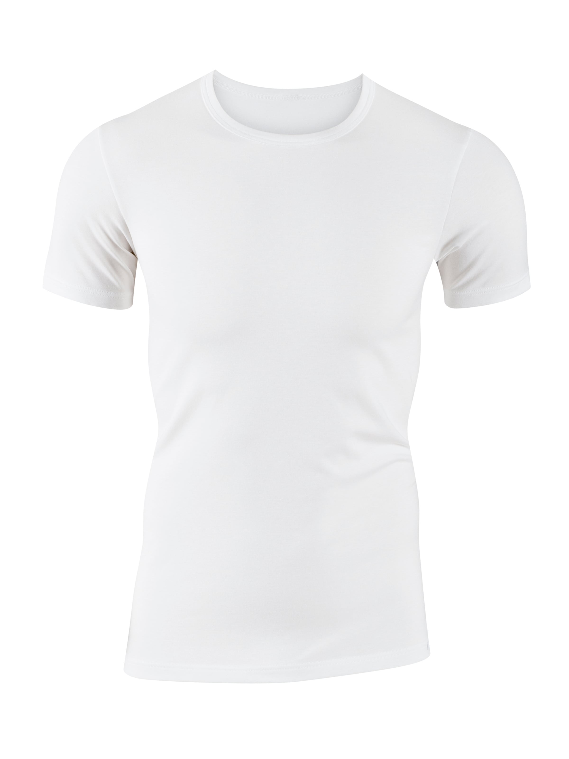 CALIDA Rundhalsshirt »Evolution«, schmale Passform, Kurzarm, weich, Single Jersey, elastisch