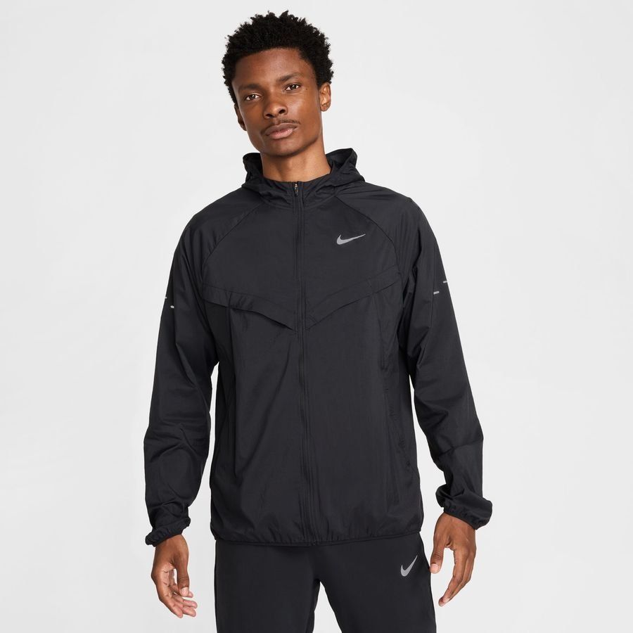 Nike Veste Running UV Imperméable Stride - Noir/Argenté