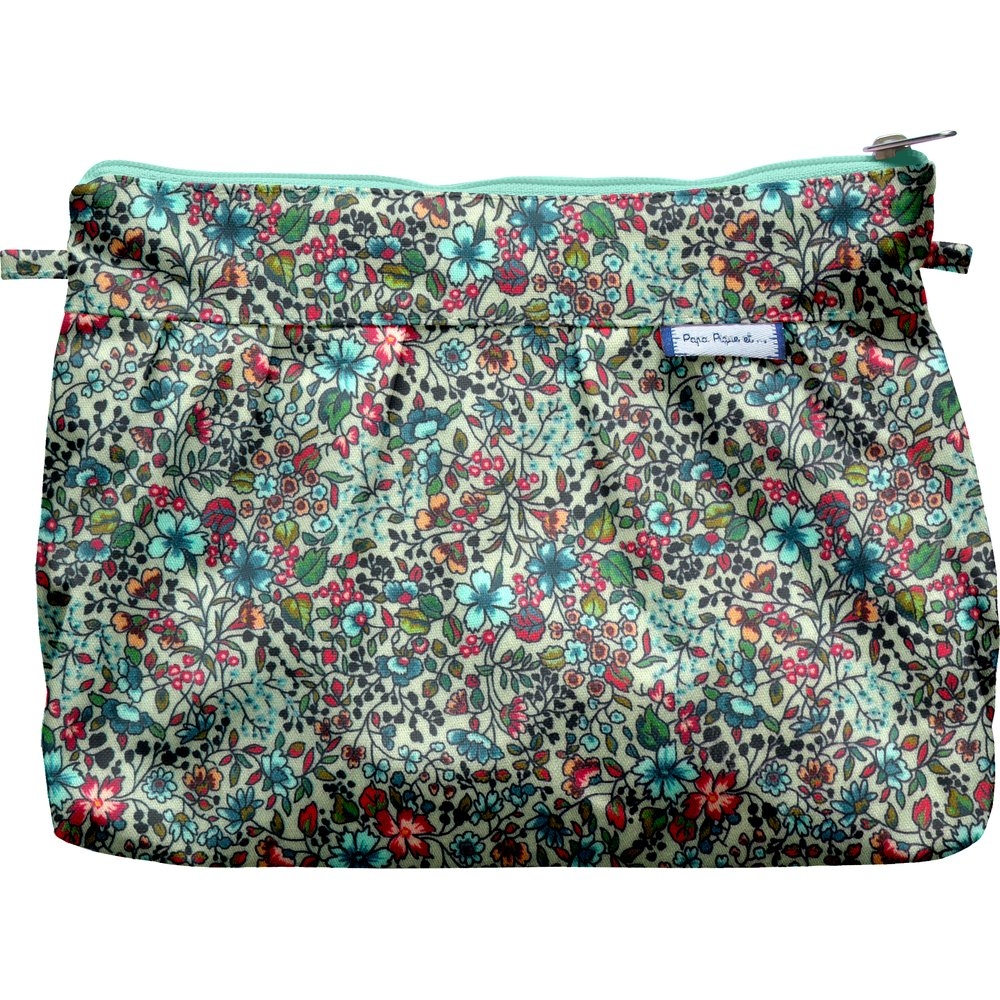 Pochette Plissée Fleur Mentholé
