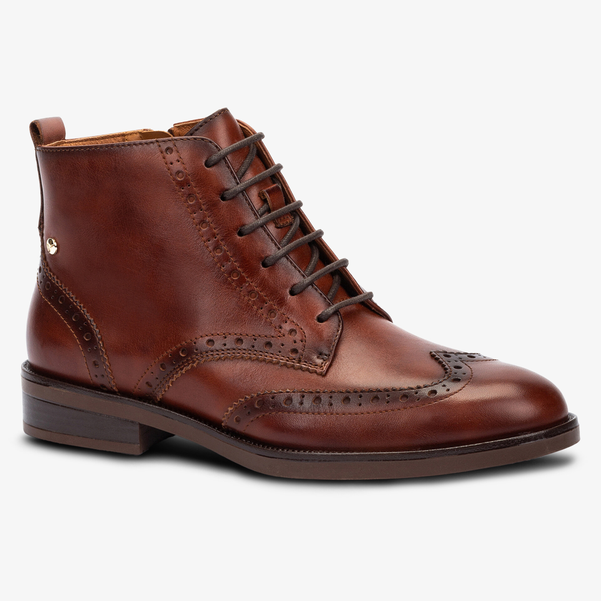 PIKOLINOS Damen Schnürstiefeletten cognac